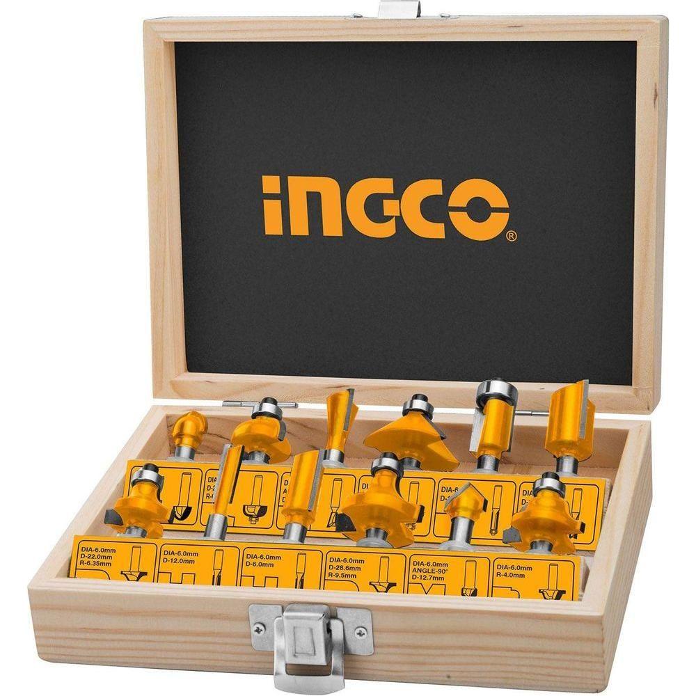 Ingco AKRT12141 12pcs Router Bits Set 1/4 Ingco AKRT12141 12pcs Router Bits Set 1/4